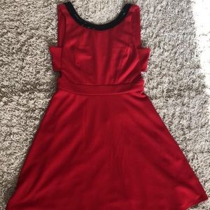A red mini dress! NEVER BEEN USED.